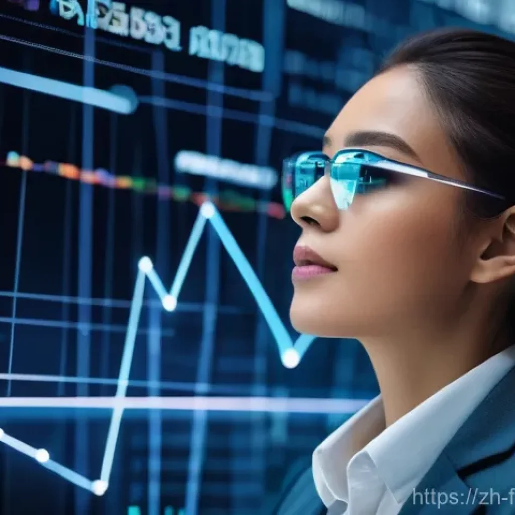 AI 투자 데이터 분석 - **AI as the Market's Super Detective**
* **Prompt:** A sleek, modern image depicting a profess...