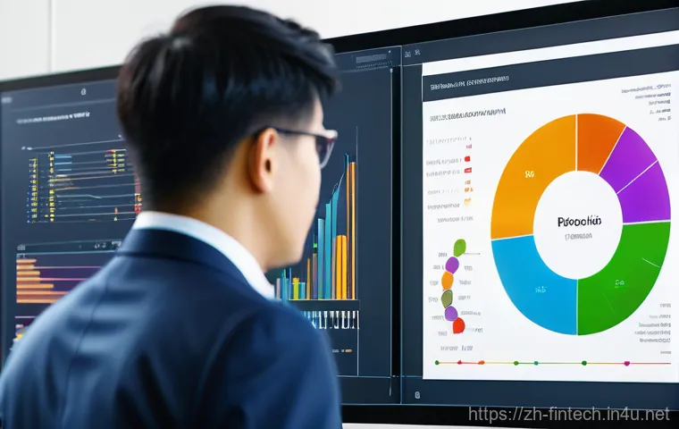 투자 관련 데이터 시각화 기술 - **Prompt:** A detailed, modern financial dashboard displayed on a large, sleek monitor in a clean, p... 투자 관련 데이터 시각화 기술 - **Prompt:** A detailed, modern financial dashboard displayed on a large, sleek monitor in a clean, p...