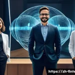 블록체인 기술을 활용한 자산 관리 - **Prompt 1: The Transparent Financial Future**
    A diverse group of modern individuals, including ...