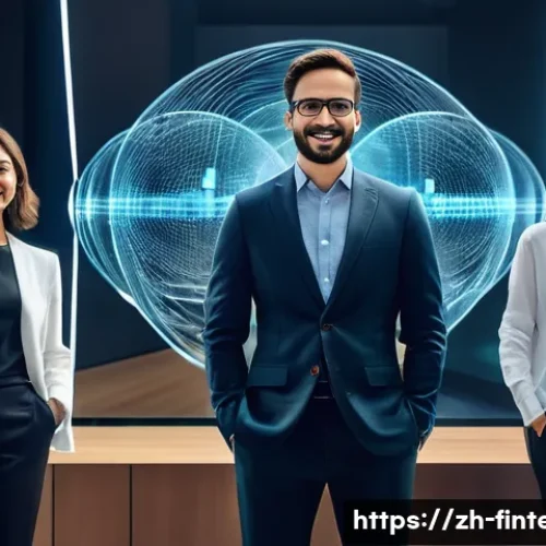 블록체인 기술을 활용한 자산 관리 - **Prompt 1: The Transparent Financial Future**
    A diverse group of modern individuals, including ...