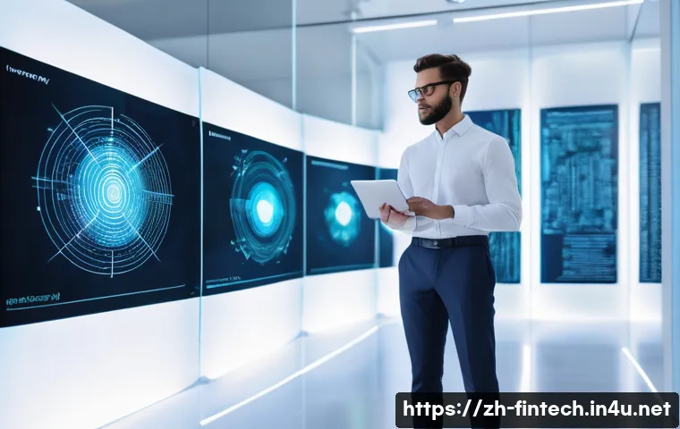 스마트 계약 기술 - **Prompt 1: "Code as Law" and Digital Efficiency**
    A highly detailed, wide-angle shot of a brigh...